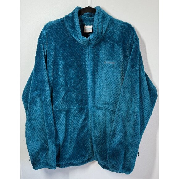 Columbia Womens Bugaboo III Fleece Interchange Fleece Zip Up Jacket 3X Teal Gree - Picture 1 of 12